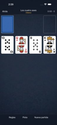 Los cuatro ases — Cartas