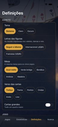 Definições — Cartas